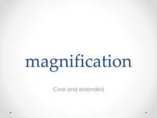 magnification
Core and extended
 