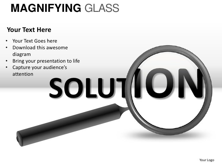 Magnifying glass powerpoint presentation templates