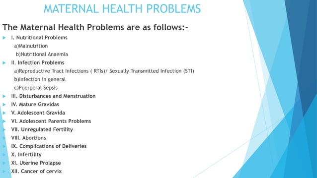 Magnitude of MCH problems | PPTX