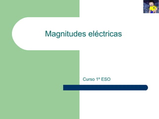 Magnitudes eléctricas Curso 1º ESO 