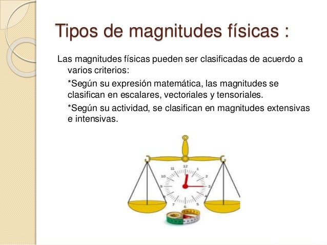 Magnitudes físicas