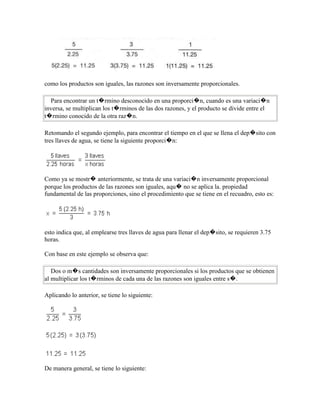 Magnitudes proporcionales direc e inv
