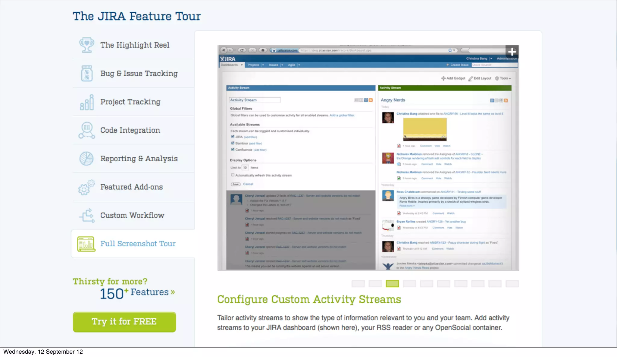 Wednesday, 12 September 12
 