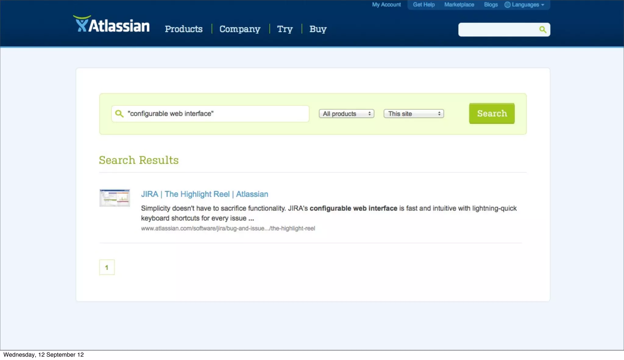 Wednesday, 12 September 12
 