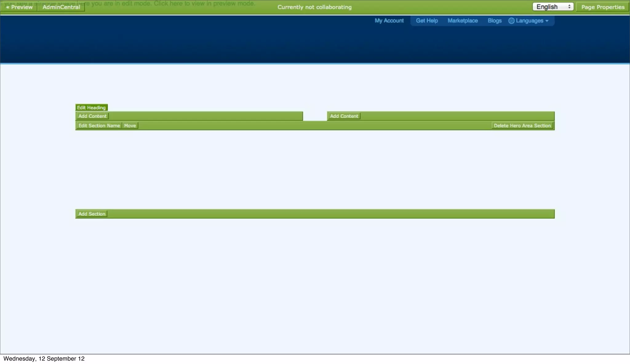 Wednesday, 12 September 12
 