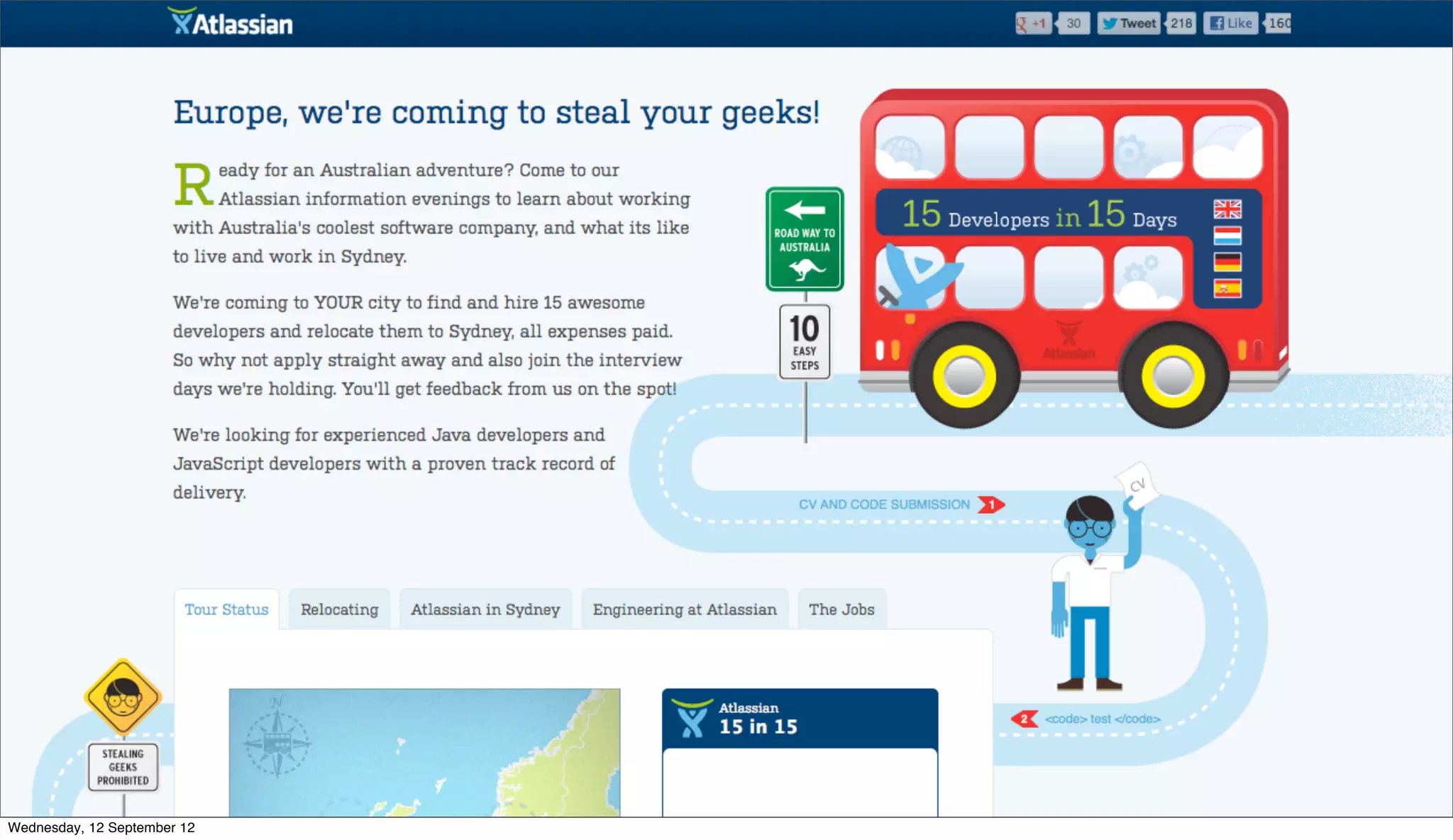 Wednesday, 12 September 12
 