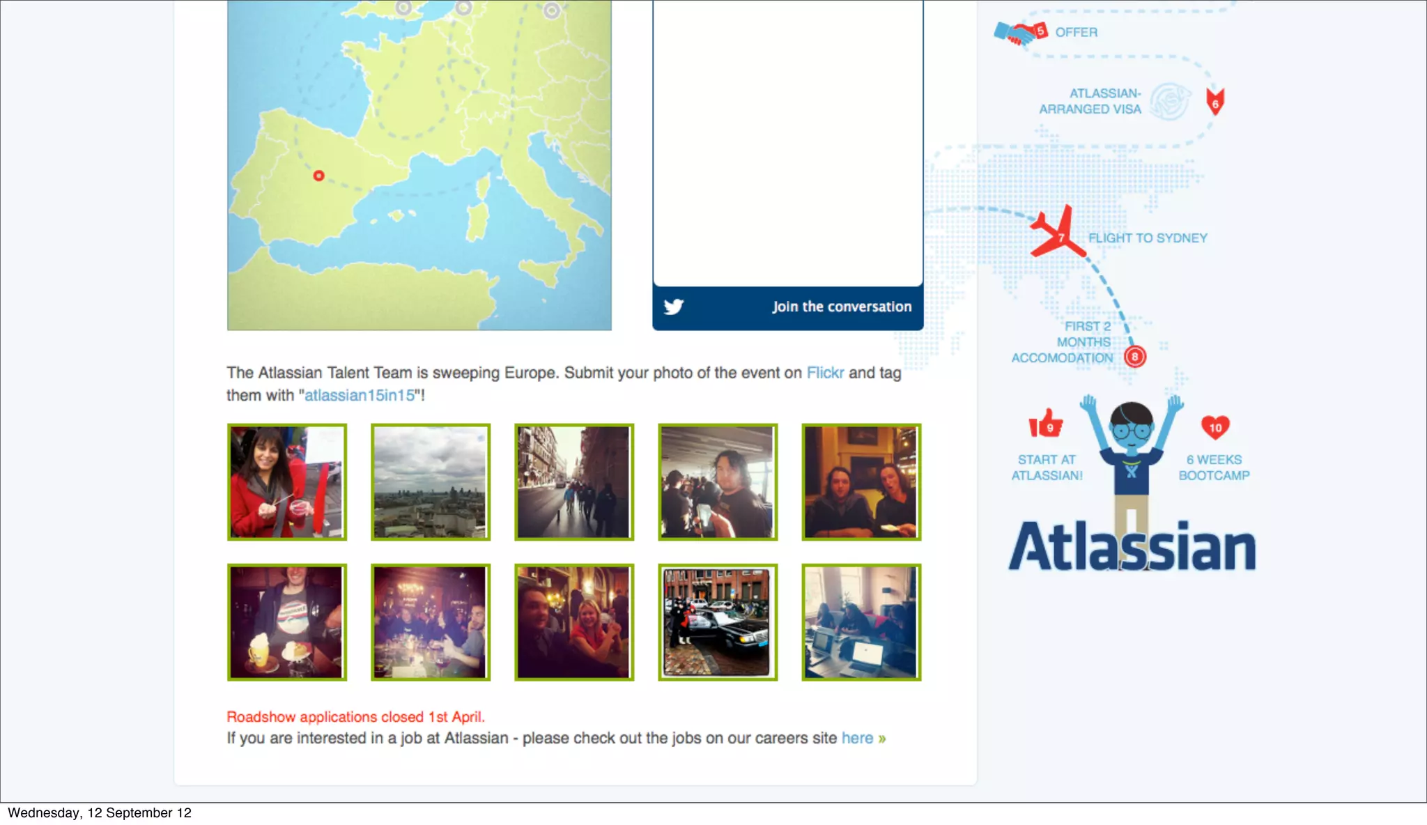 Wednesday, 12 September 12
 