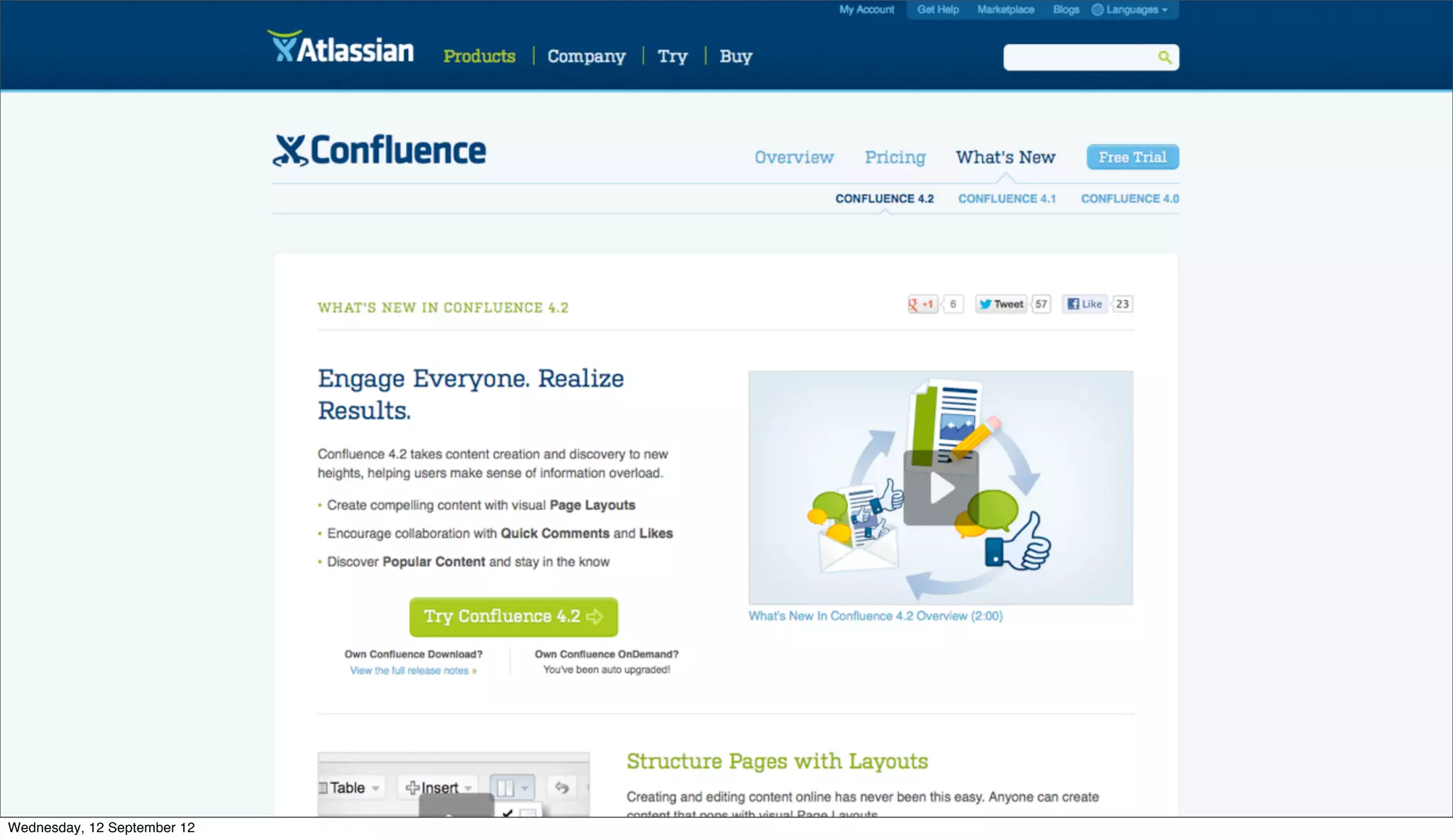 Wednesday, 12 September 12
 