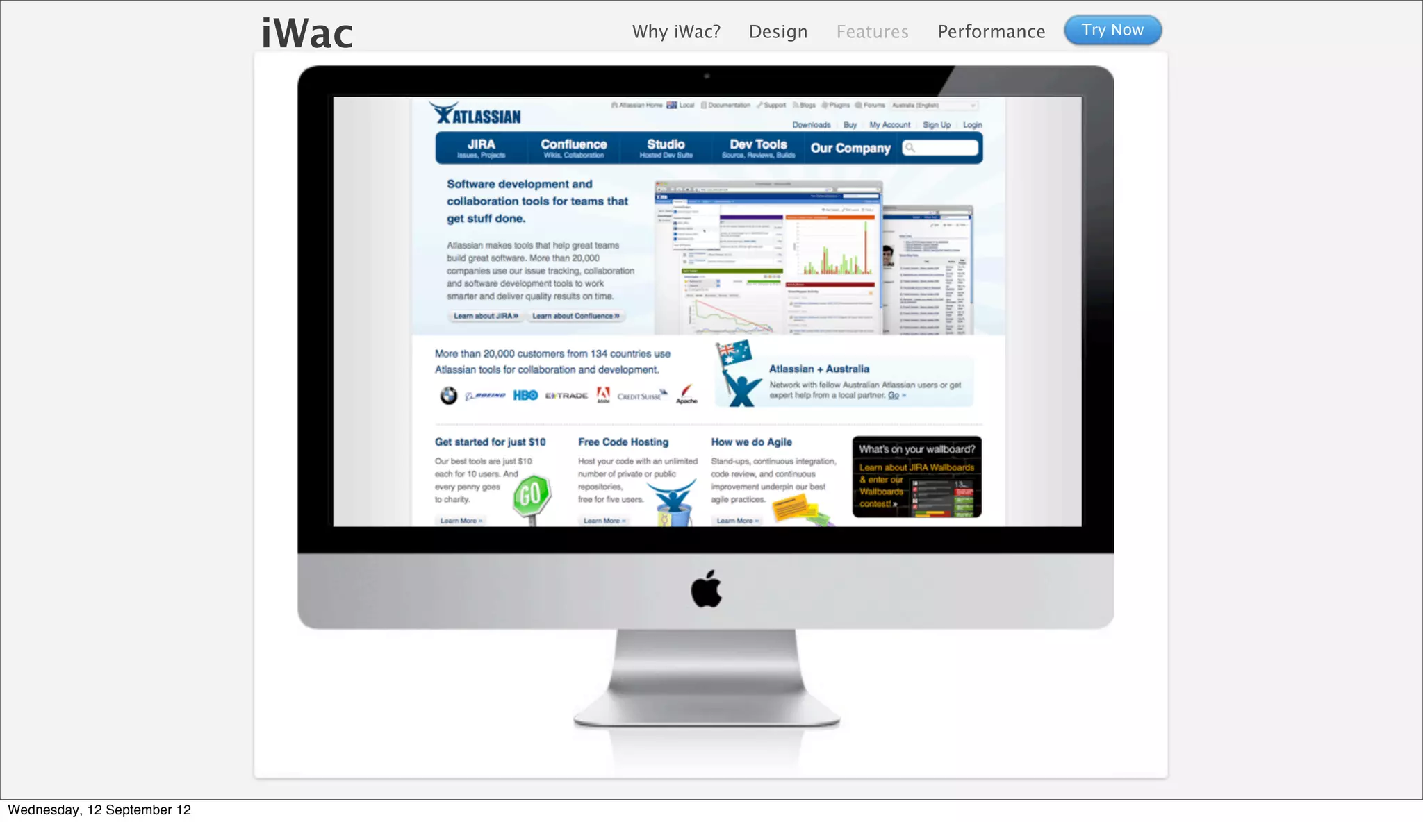 iWac   Why iWac?   Design   Features   Performance   Try Now




Wednesday, 12 September 12
 