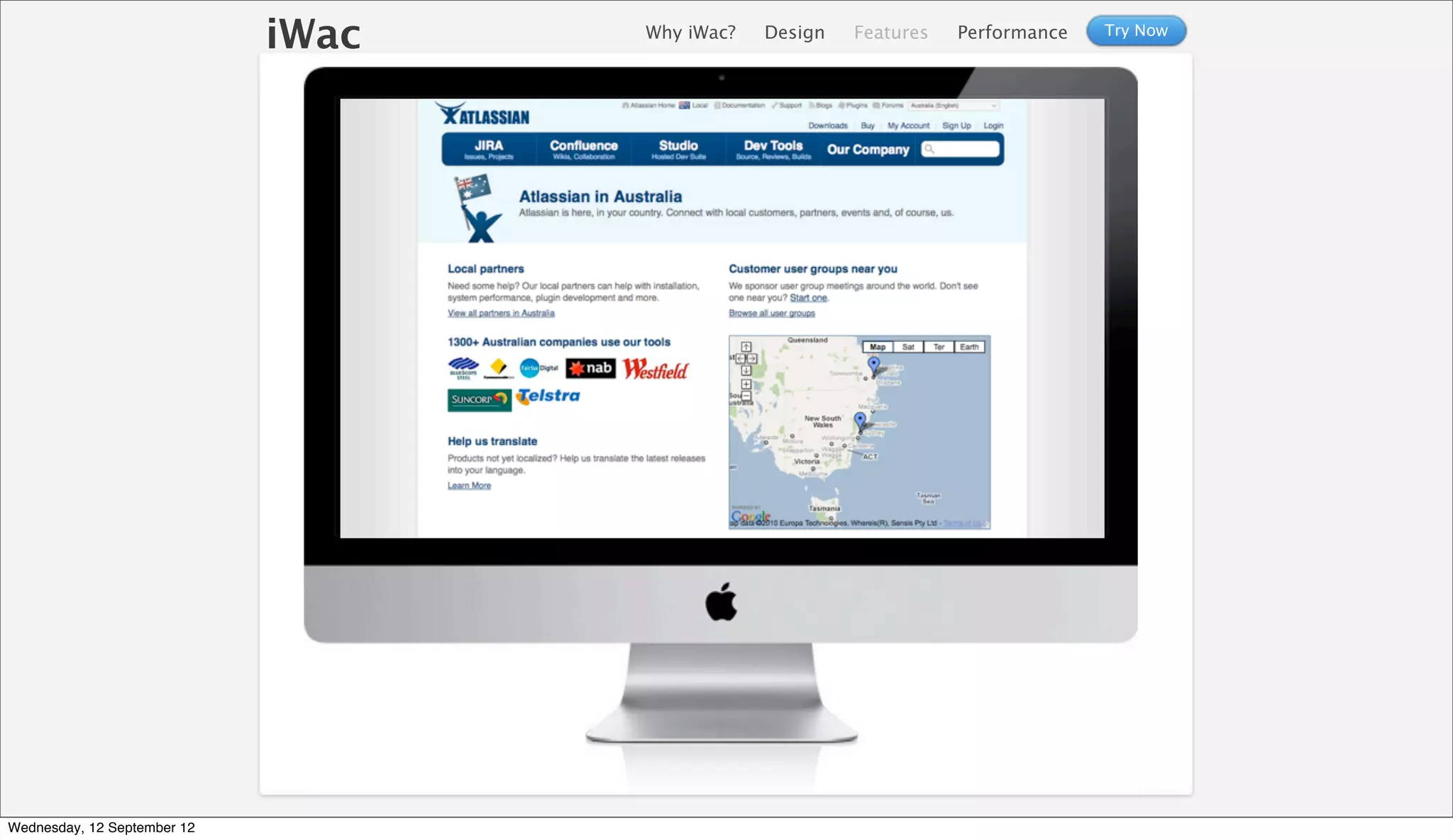 iWac   Why iWac?   Design   Features   Performance   Try Now




Wednesday, 12 September 12
 
