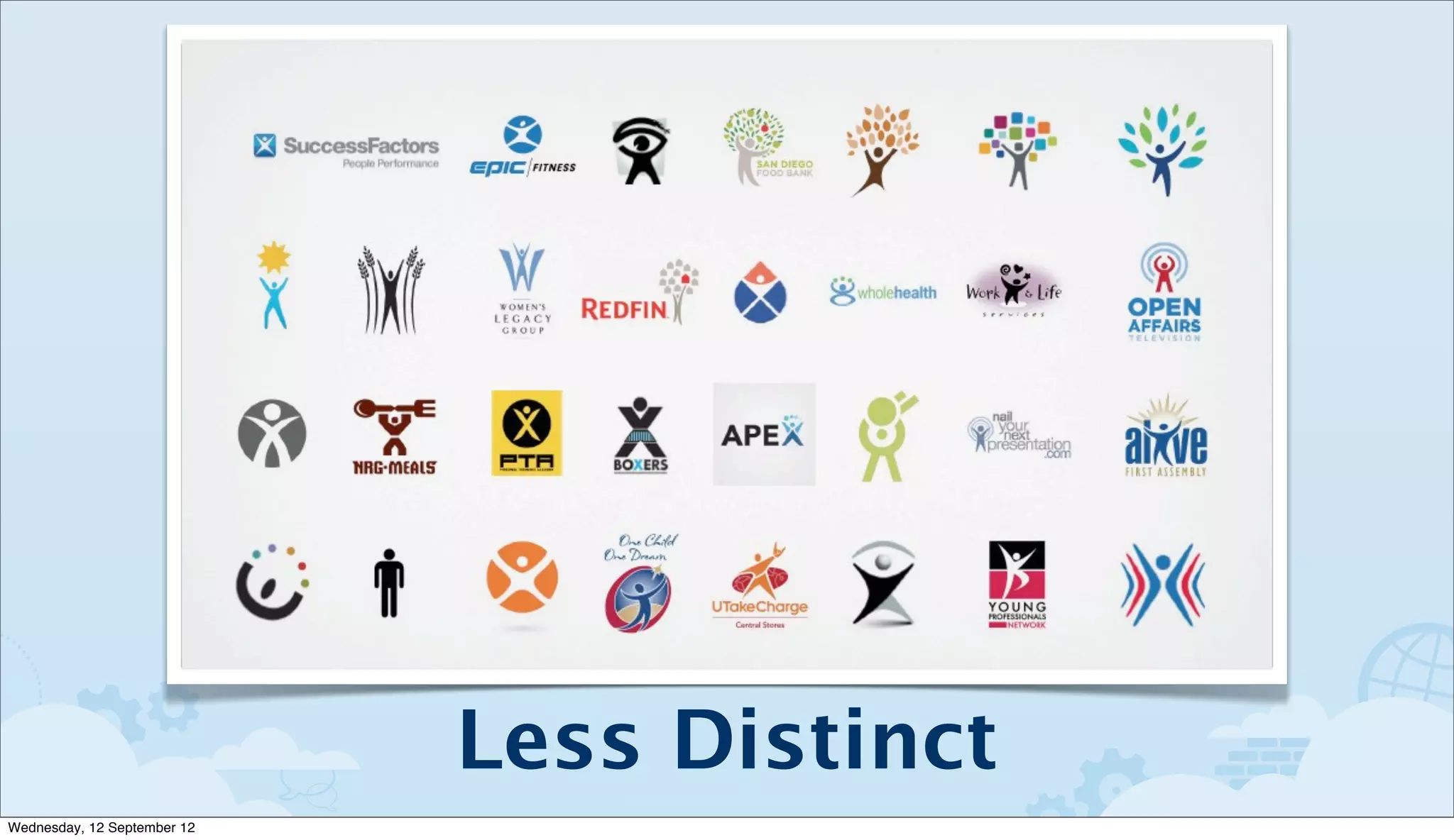 Less Distinct
Wednesday, 12 September 12
 