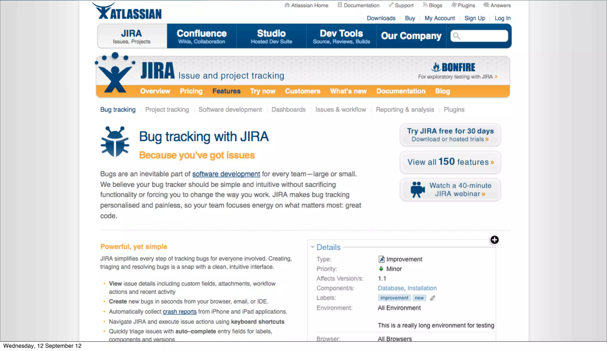 Wednesday, 12 September 12
 