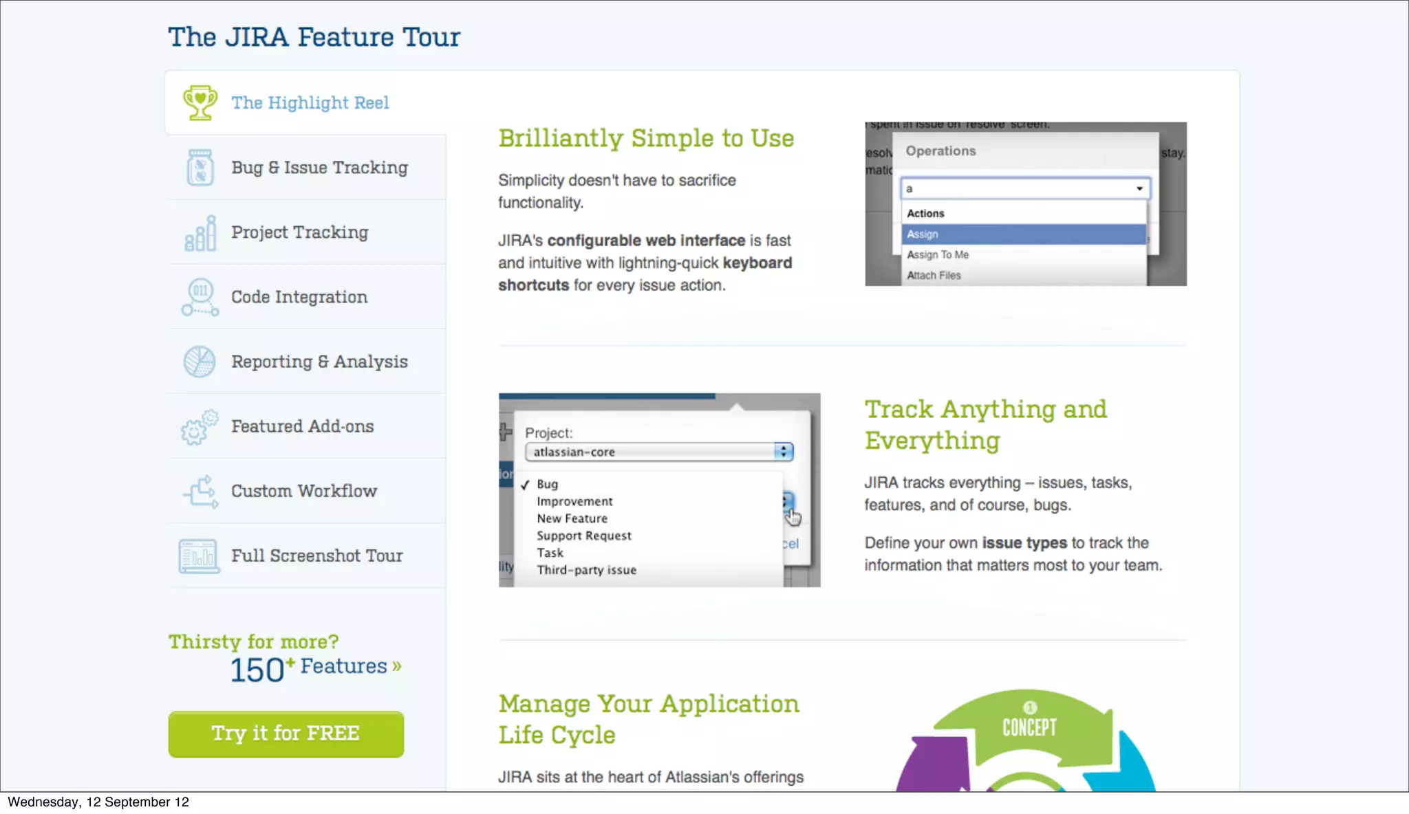 Wednesday, 12 September 12
 