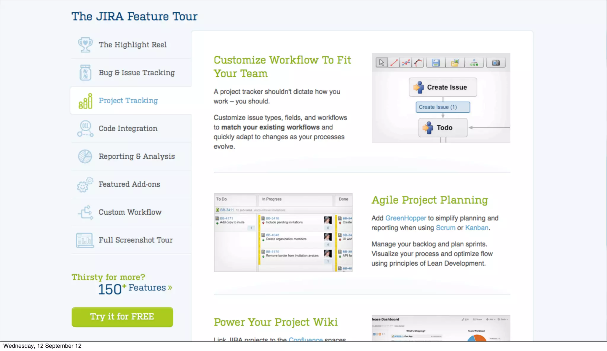 Wednesday, 12 September 12
 