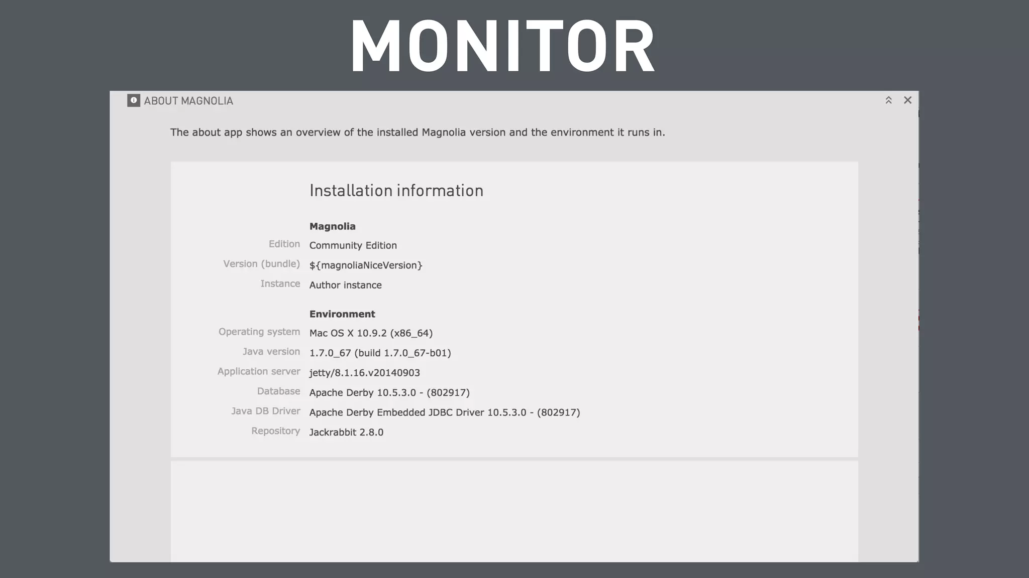 MONITOR
 