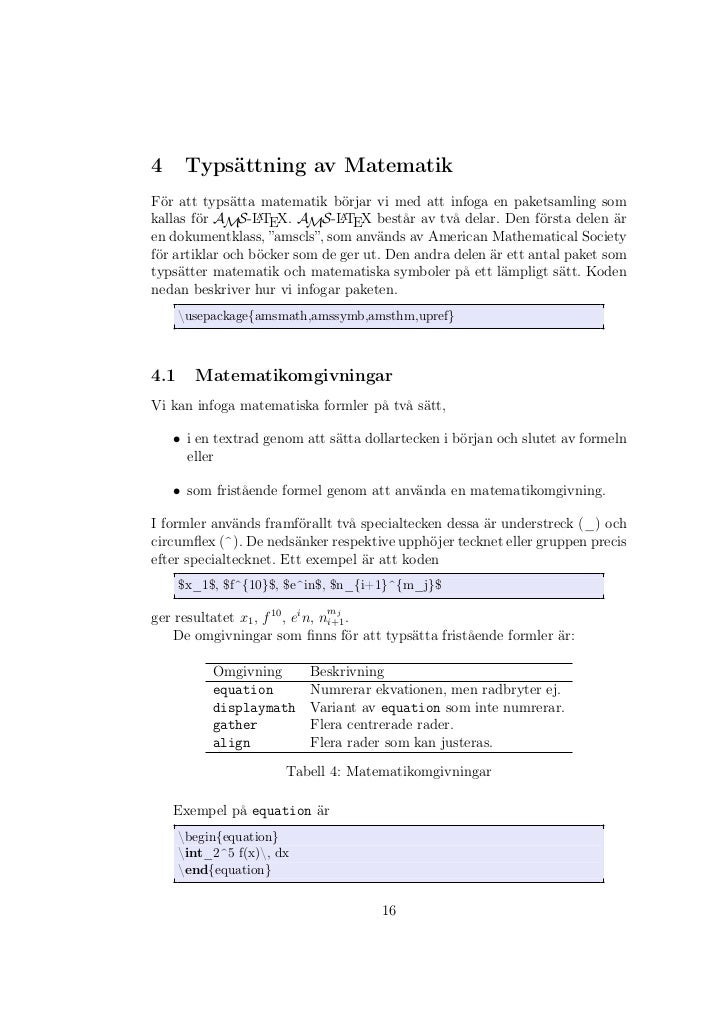 Dating matematik ekvation