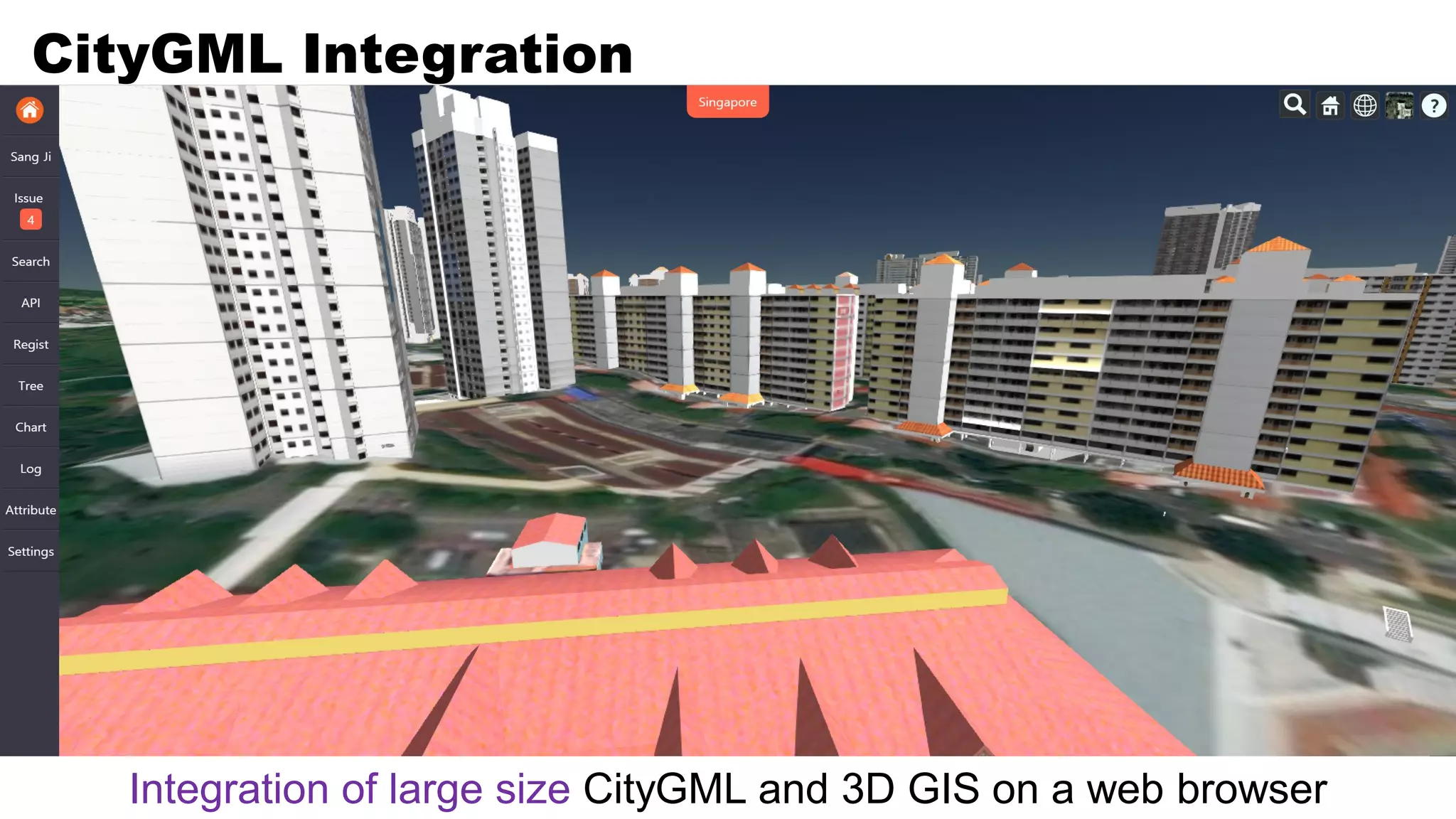 CityGML Integration
Integration of large size CityGML and 3D GIS on a web browser
 