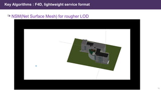 14
Key Algorithms : F4D, lightweight service format
 