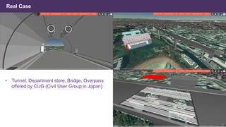 Real Case
• Tunnel, Department store, Bridge, Overpass
offered by CUG (Civil User Group in Japan)
26
 