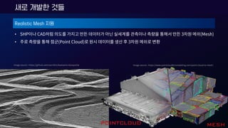 Realistic Mesh 지원
•
•
새로 개발한 것들
 