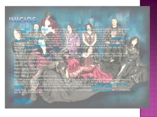  En el año 1988, Txus di Fellatio abandonó la disciplina del Real Madrid (equipo de fútbol al que pertenecía
desde 1980), cuando alternaba su pasión por el fútbol con su también apasionada afición a la música, lo
cual lo llevo a graduarse con honores de la academia de música de Madrid y la facultad de literatura de
Galicia. Educado desde muy temprana edad a apreciar todo tipo de música (a la edad de 6 años ya
escuchaba zarzuela, ópera y bandas sonoras de películas), muy pronto fue seducido por el heavy metal y la
música celta. Así, a finales de ese mismo año, decide, en compañía de Juanma y Pedro ("alias el pito")
formar una banda de rock. El nombre elegido sería Transilvannia 666, y fue una forma de honrar a sus
ídolos; los ingleses Iron Maiden. De hecho, yendo a ver a este grupo inglés al festival de Donington, Txus
conoció a Óscar Sancho, líder de Lujuria. Desde entonces mantienen una gran amistad más allá de la
música y el escenario.
 Muy pronto cambiaron el nombre por el definitivo Mägo de Oz. Según comenta el propio Txus: "Elegí este
nombre porque, como en la película, la vida es un camino de baldosas amarillas, en la que andamos en
compañía de otros buscando nuestros sueños".
 Esta primera formación estaba compuesta por:
 Juanma: voz y guitarra rítmica
 Pedro: guitarra solista
 David: bajo y coros
 Txus: batería, voz, composición y coros
 En 1989 graban su primera maqueta, denominada ¿Y qué más da?. Ésta contiene tres temas con un marcado
estilo urbano-sinfónico, y sus títulos son: "Para Ella", "Y Qué Más Da" y "Rompe las Barreras". Junto con
estos tres temas propios, Mägo de Oz crea un repertorio basado en temas de Tequila, Asfalto, Topo, Iron
Butterfly, etc, los que ensayan en su primer local de ensayo situado en Fuencarral (Madrid).
 Tanto Txus, Juanma, como Pedro son de un barrio muy cercano llamado Virgen de Begoña (en la actualidad
dos de ellos aún viven allí).
índice
 