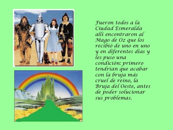 El Mago De Oz Resumen Por Capitulos