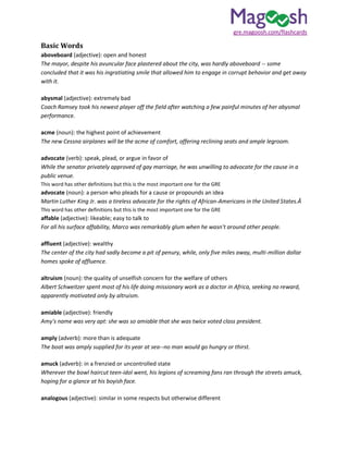 Magoosh gre 1000 words [www.onlinebcs.com] | PDF