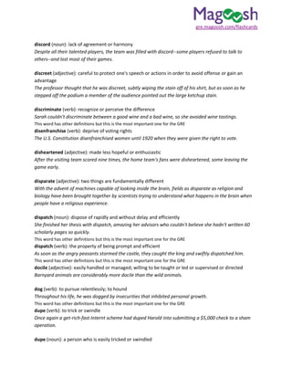 Magoosh gre 1000 words [www.onlinebcs.com] | PDF
