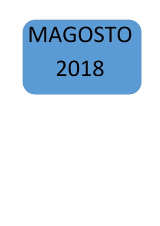 MAGOSTO
2018
 