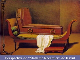 Perspective de “Madame Récamier” de David 
