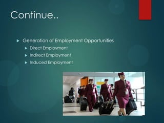 Indirect Employment Examples Tourism and its economic benefits and costs. | PPTX
