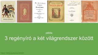 Magyar irodalom idegen nyelven (BTK ITI 2021)
