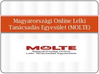 Magyarországi Online Lelki
Tanácsadás Egyesület (MOLTE)
 