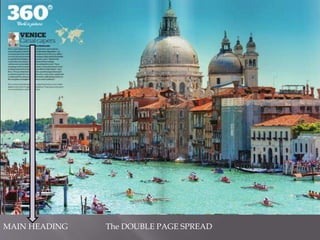 MAIN HEADING The DOUBLE PAGE SPREAD 
 