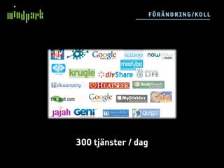 FÖ RÄ ND RI N G/ KOL L




300 tjänster / dag
 