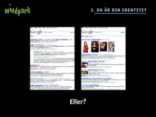 1 . DU ÄR DIN I DE N T I TE T




Eller?
 