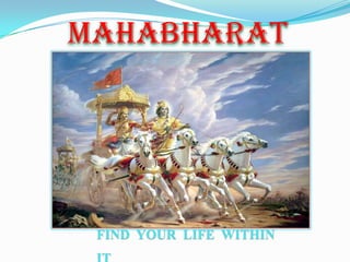 MAHABHARAT
A
FIND YOUR LIFE WITHIN
 