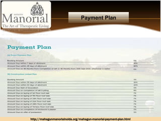 Payment Plan
http://mahagunmanorialnoida.org/mahagun-manorial-payment-plan.html
 