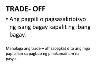 Ibigay Ang Apat Na Konsepto Ng Ekonomiks - apat siyam