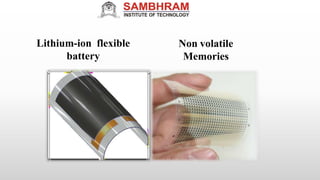Lithium-ion flexible
battery
Non volatile
Memories
 