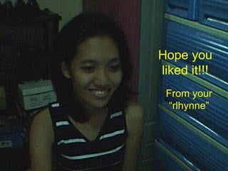 Hope you liked it!!! From your “rlhynne” 