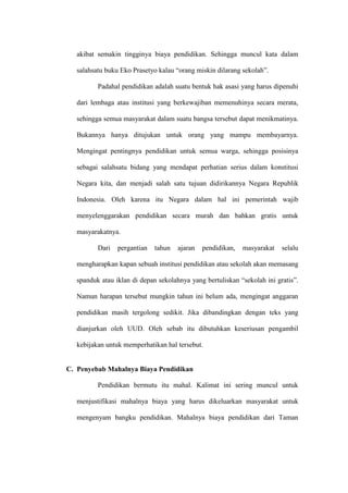 Lemahnya sumber daya manusia 