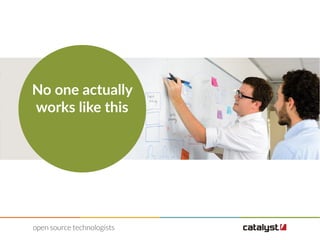 No one actually
works like this
 