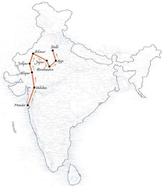 Maharaja express-route-map