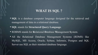 SQL Joins Basic and Fundamentals | PPT