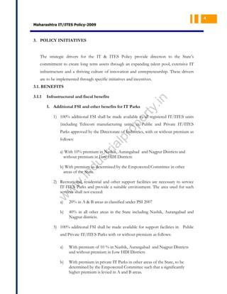 Maharashtra It ITES policy 2009 | PDF | Internet | Computing
