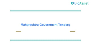 Maharashtra Government Tenders
 