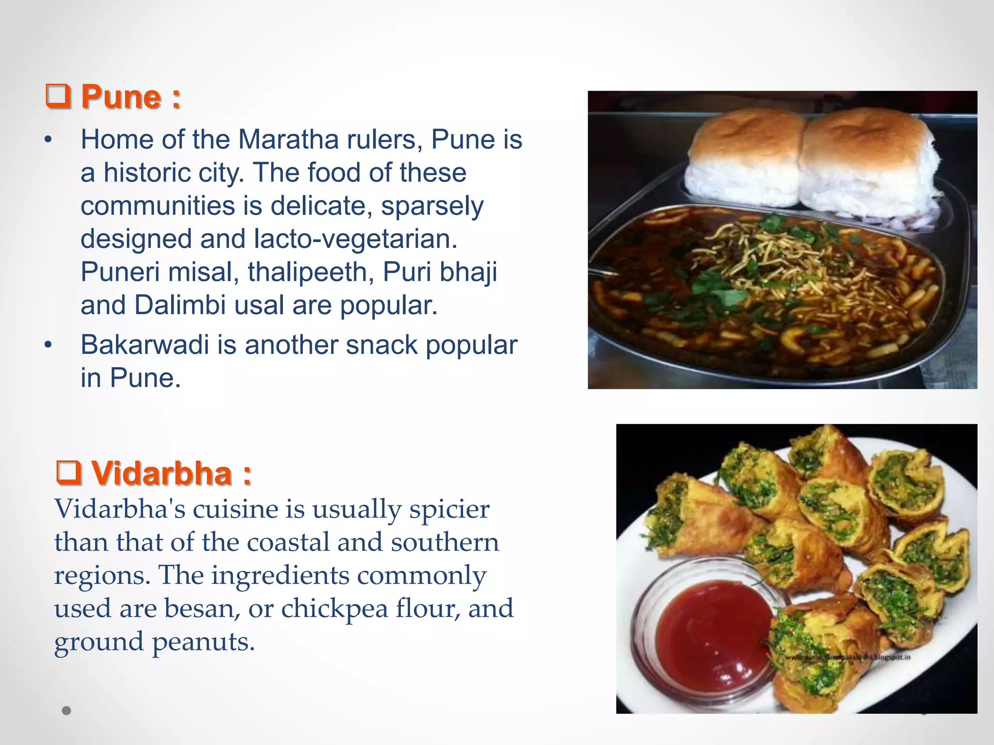 Maharashtrian food or famous dishes in maharashtra | PPT