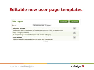 Editable new user page templates 
 