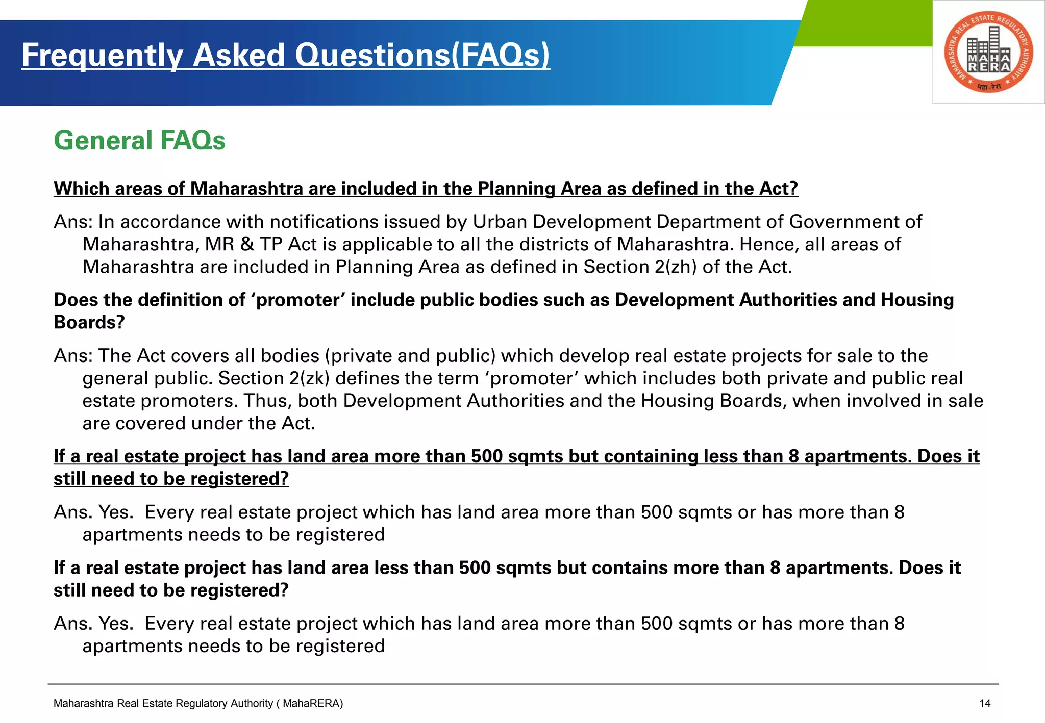 Maha rera overview | PDF